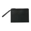 Double G Series Monogram Embossed Leather Clutch Men Clutch Black 544477-BMJ1N-1000