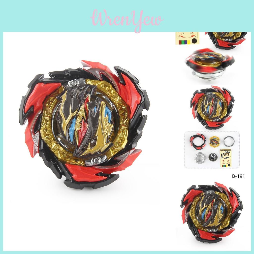 B-191-01 Black Alloy Battle Top Toy Single Pack Gyro 67.8g