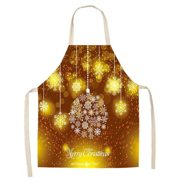 Christmas Golden Theme Apron for Children Child Apron Woman Kitchen Apron Women Kitchen Apron Master Apron Kitchen Apron Apron