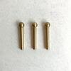 KEFU Brass Pin Hooks for Perforated Boards, Fits 5mm Holes, Pack of 5