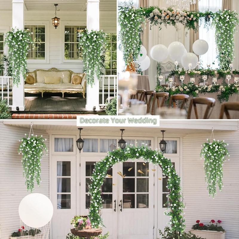 30palcová umělá eukalyptová listová girlanda Falešná rostlina pro domácí pokojovou výzdobu Zahradní svatební dekorace Venkovní ozdoby Doplňky