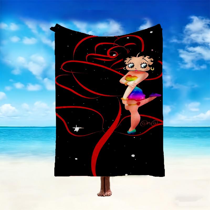 1pc Easy-Care Betty Boop Blanket, Perfect for Couch, Bed, Home, Travel & More, Warm & Durable Printed Blanket
