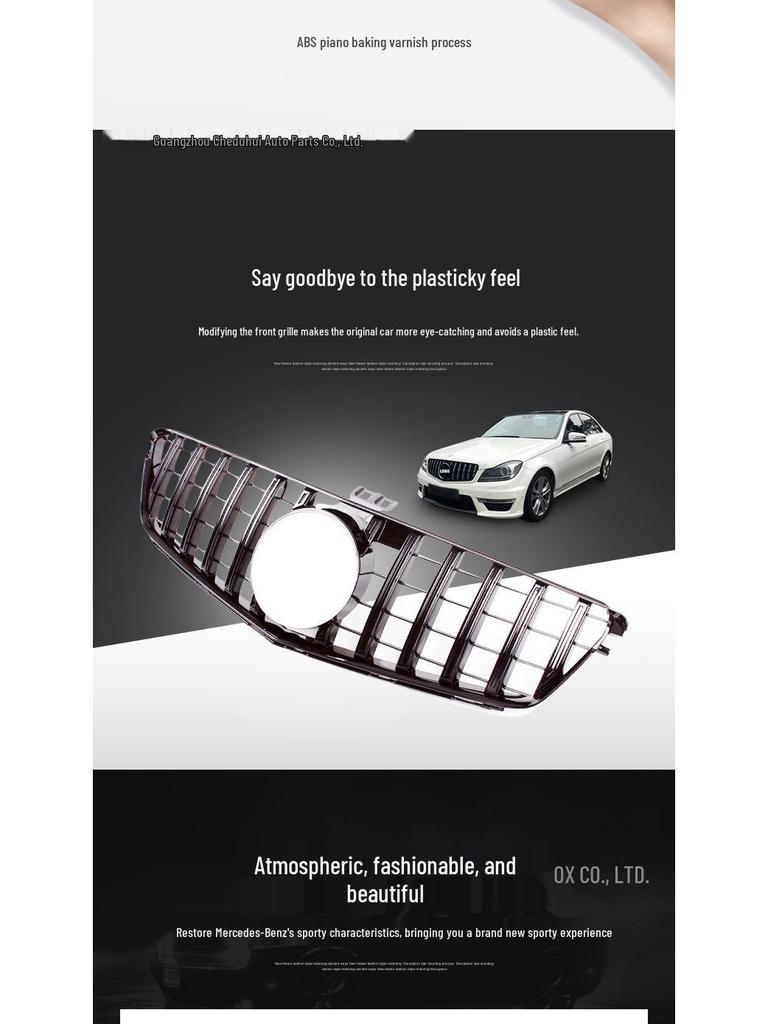 Mercedes-Benz W205 C-Class Sport Model GTR/AMG Style Grille