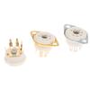 1Pcs 6Aq5 Eaa91 6J1 6J2 6X4 6Z4 Tube Socket Gold-Plated Socket For 7Pin B7G Vaccum Tube Amplifier Audio Diy