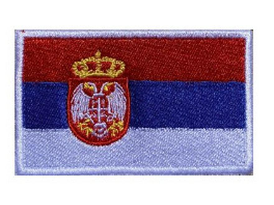 Outdoor Embroidered Rubber Flag Patch Badge with Velcro