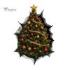 Christmas Classroom Decorations Wall Stickers, 3D Holiday Decals for Living Room Bedroom And Party Home Accents Decor, Removable PVC Festive