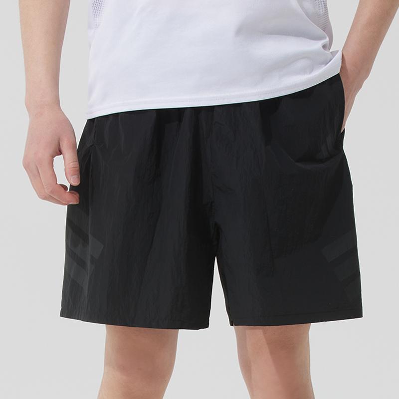 Adidas SS25 Striped Comfortable Breathable Woven Sports Shorts Men Shorts Black JD4938