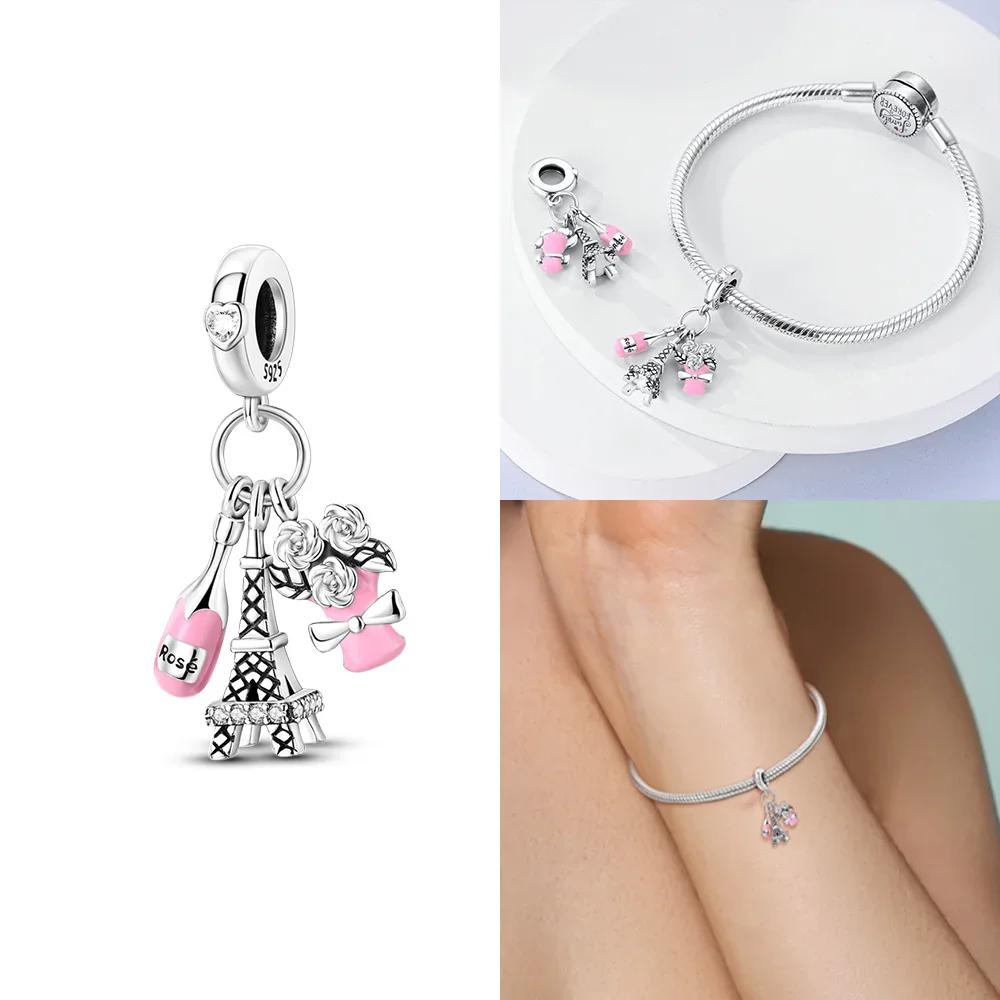Original Envelope Heart Snowflake Watch Magic Hatcopper Beads Charms Fit Bracelet Jewelry Women Diy Accessories Fine Gift