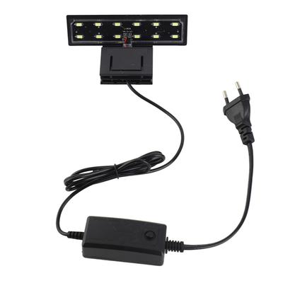 Water Proof Clip On Lamp Slim LED Aquarium Light Plants Grow Lighting