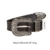 Relief Star Pattern Buckle Belts Woman Western Y2k Girls Belt for Jeans Men