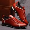 Stylish Casual Fashion Big Size Shoes For Versatile Breathable Leather Leisure Men Sneakers