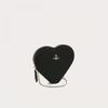 Vivienne Westwood Direct Import Saffiano New Heart Cross Bag Black