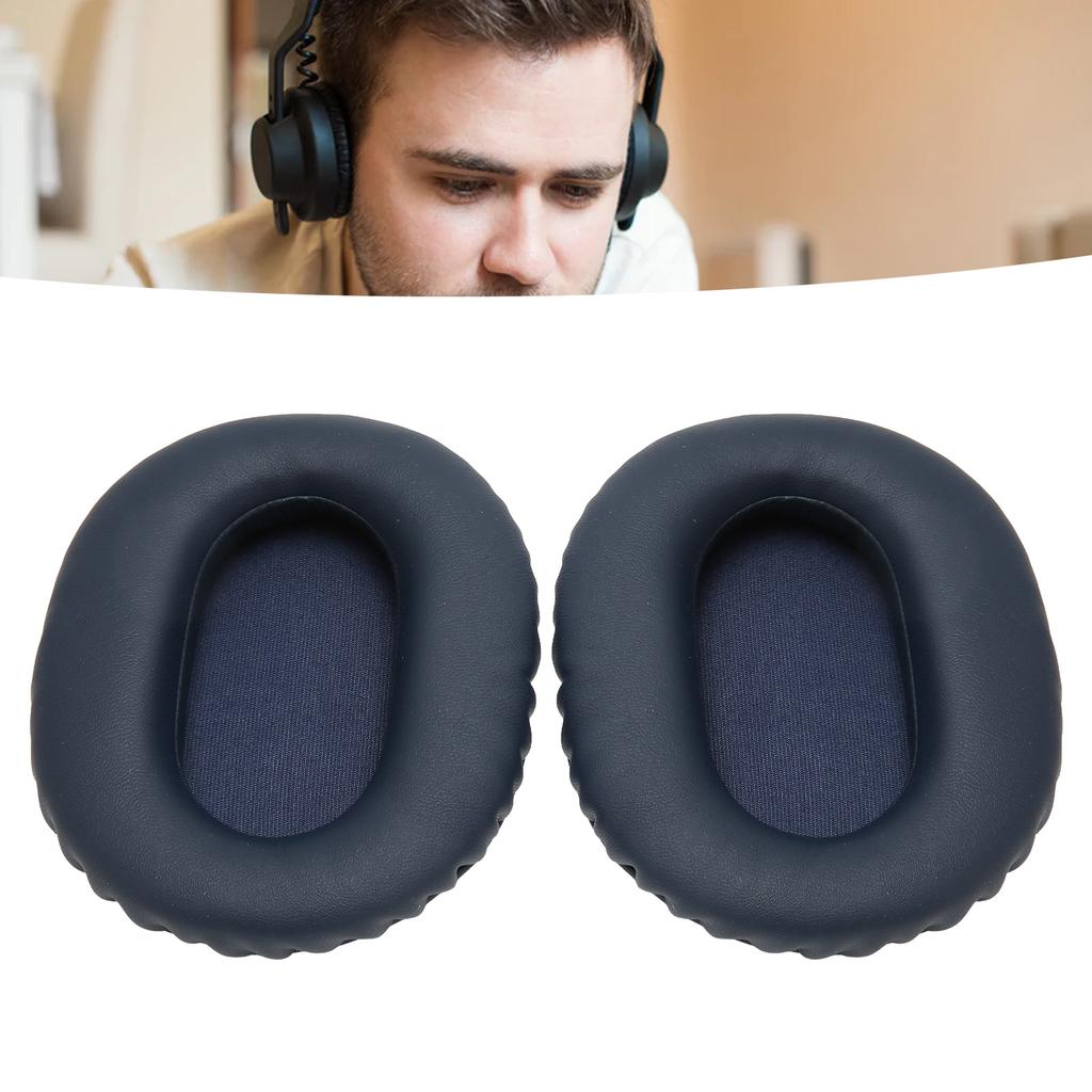 2pcs Ear Cushions Replacement Soft Protein Leather Noise Isolation Foam Thickened Ear Pads for WH CH710N WH CH720N WH  900N