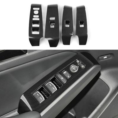 For 2022 2023 2024 Honda Civic 11th Gen Accessories Car Window Lift Control Switch Decals ABS Carbon Fiber Interior