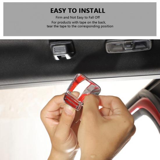 Roof Hook & Reading Light Cover Trim For Ford F150 - Chrome Accessories