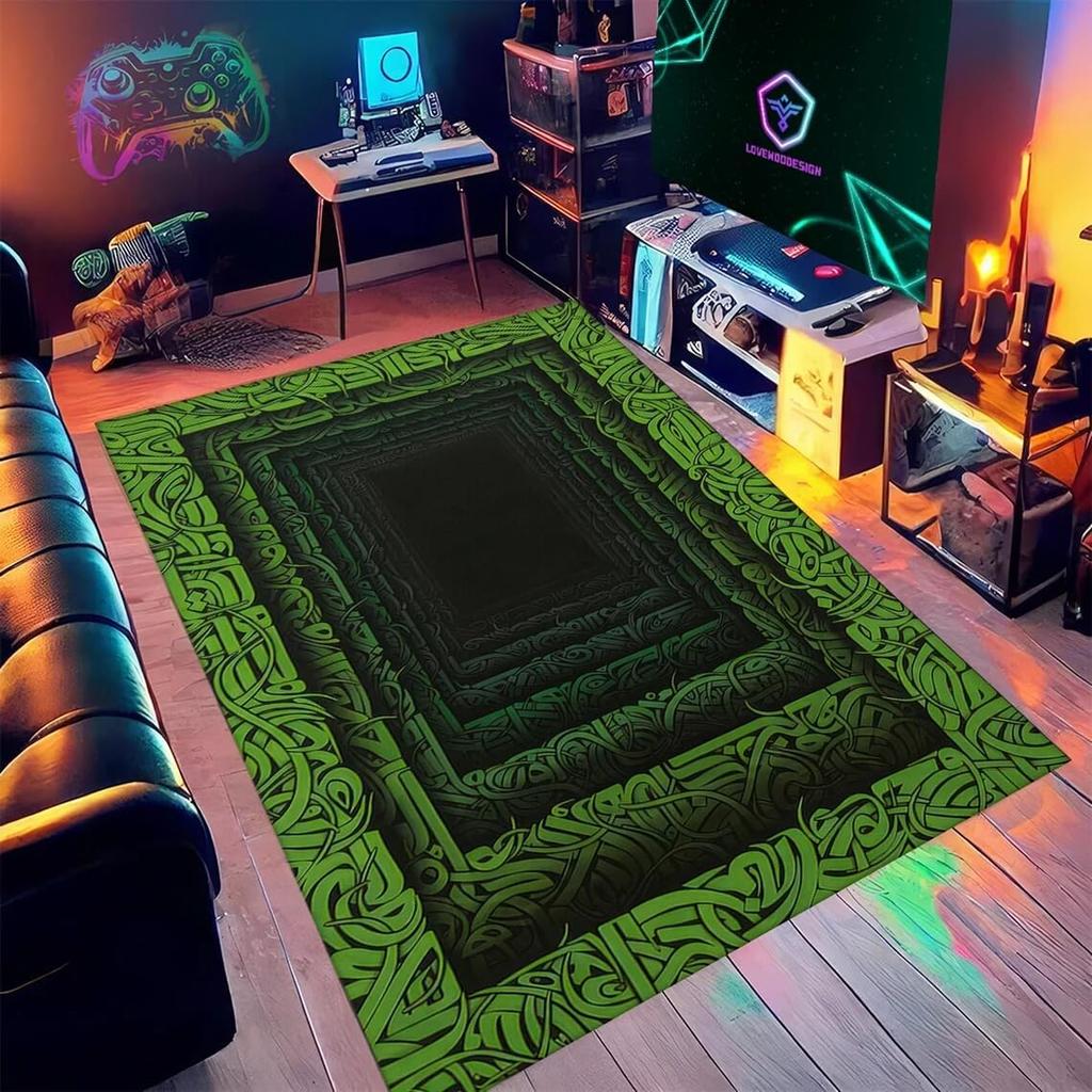 3D Ancient Tree Creek Sunset Mountain LandscapeCarpet Mat Bedroom Living Room Tea Table Foot Mat Home Living Room Decoration Rug