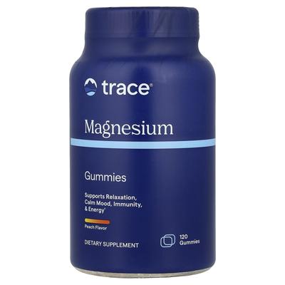 Magnesium Gummies, Peach Flavor, 120 Gummies