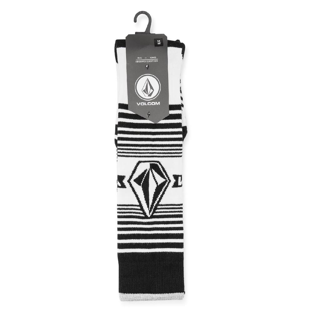 Volcom Horizon Wool Blend OTC Socks Graphic Snow White Men's (All-Over Print) J6352501,