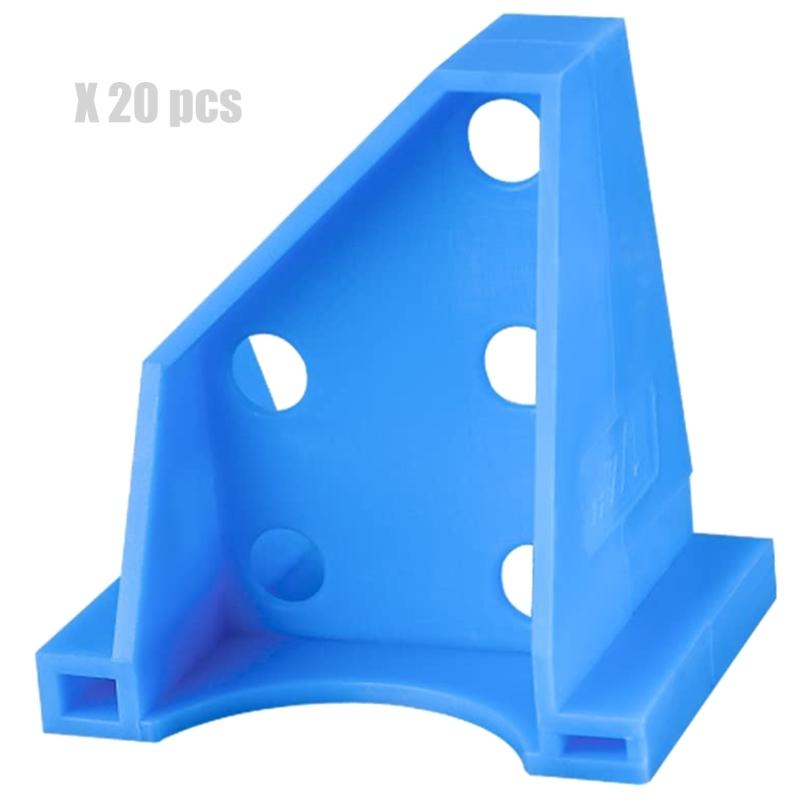 

20Pcs Plastic Wood Shims Spacers Wedges Double Head Design Suitable For Efficient DIY Projects Narrow Space Applications синій