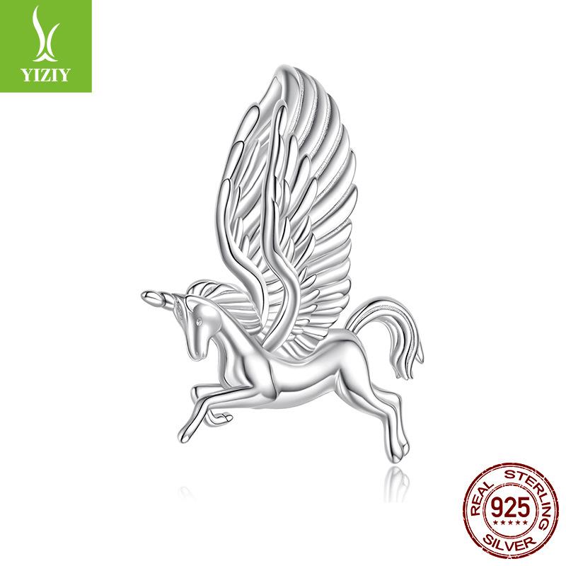 Fantasy Smart Unicorn Diy Beaded Popular S925 Sterling Silver Charm String Accessories