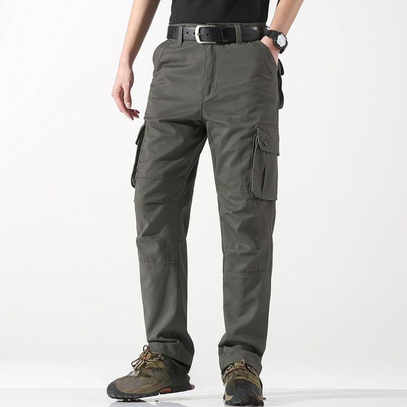 Men's Casual Pants Spring Three-dimensional Pocket Straight Trousers Outdoor Multi-pocket Men's Overalls Men's Pants Overalls