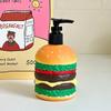 Cartoon Hamburger Shaped Soap Dispenser Refillable Liquid Soap Container  Office