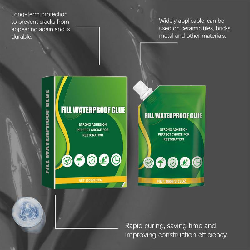Waterproof Adhesive Glue Waterproof Adhesive Coating Glue Strong Waterproof Agent Glue All Purpose Waterproof Anti-Leakage