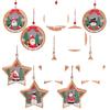 Christmas LED Light-Up Ornaments: Santa, Snowman & Reindeer Figurines