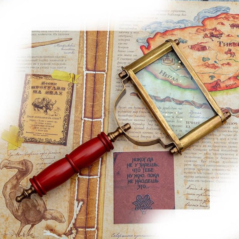 Beautiful Handmade Brass Magnifying Glass Handheld Magnifier For Reading / Home Decoration Gifts For Interior Design Christmas gift