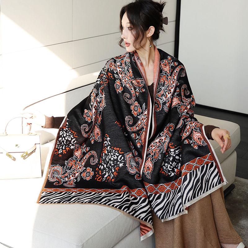 65 * 190 cm Toamnă Și Iarnă Nouă Culoare Solidă Versatil Simplu Imitație Casmir Eșarfă Duble Fețe Eșarfă Călduță Atmosferă Şal