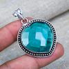Indicolite Natural Gemstone Jewelry Pendent 925 Solid Sterling Silver Gift For Loves