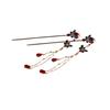 Dancing Butterfly Hairpin Vintage Chinese Metal Tassel Step Shake Clip Bun Colorful Retro Hair Jewelry with Classical Elegance