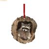 K1AE Festival Owl Styles Christmas Tree Hanging Ornament Craft of Sturdy 2D Acrylic Accessory for Home Decoration Use