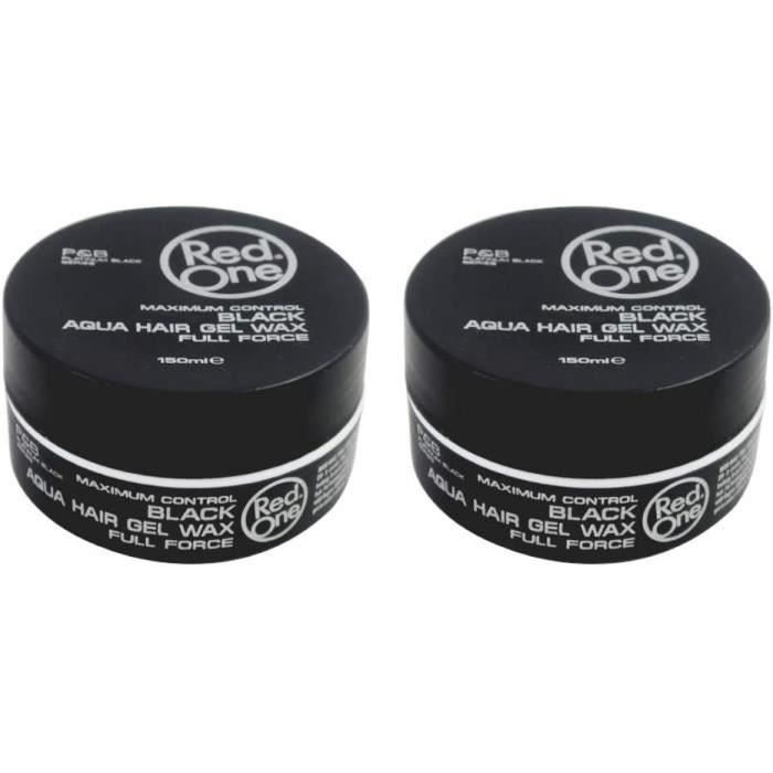Red One BLACK Cire Coiffante Pour Cheveux Full Force 150 Ml Lot De 2 Cires.626