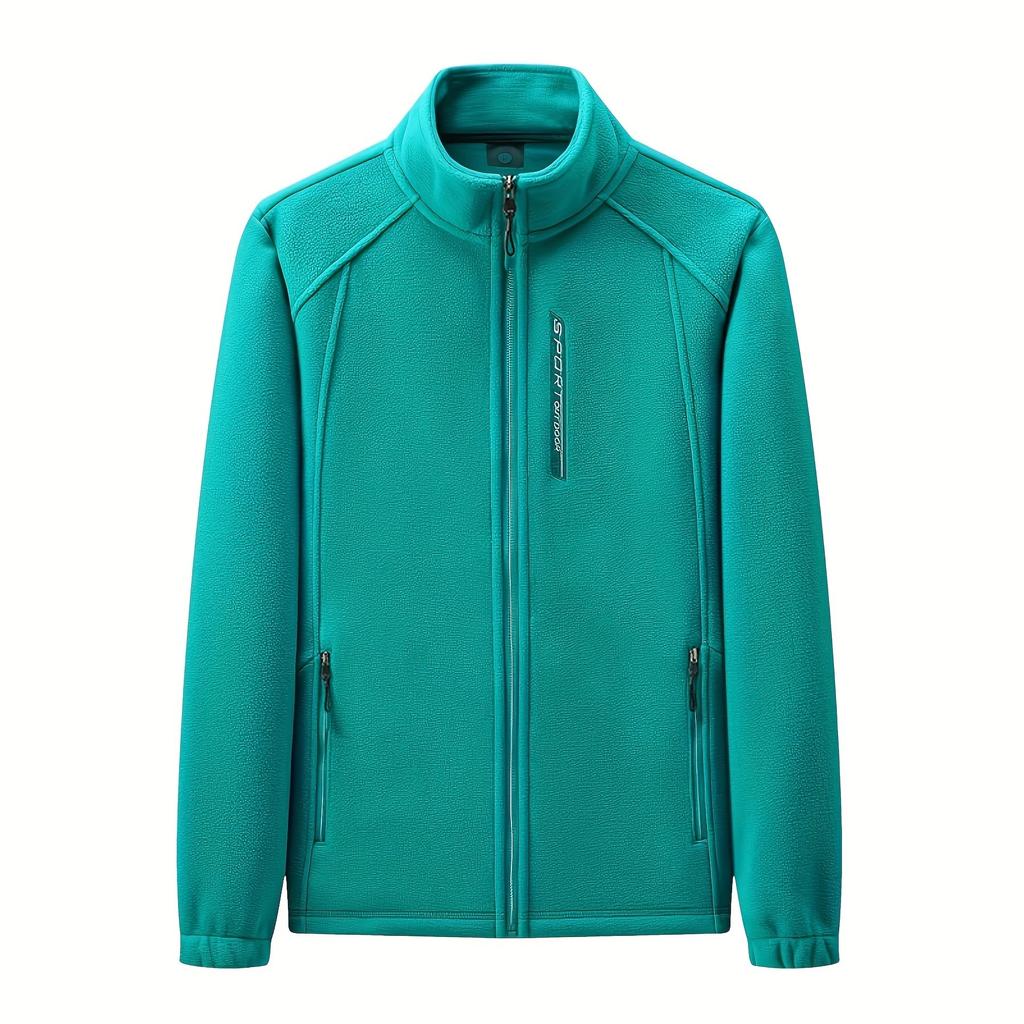 Fleece jacket casual fleece jacket stand-up collar thickened cardigan sports outdoor sweater warm thickened warm