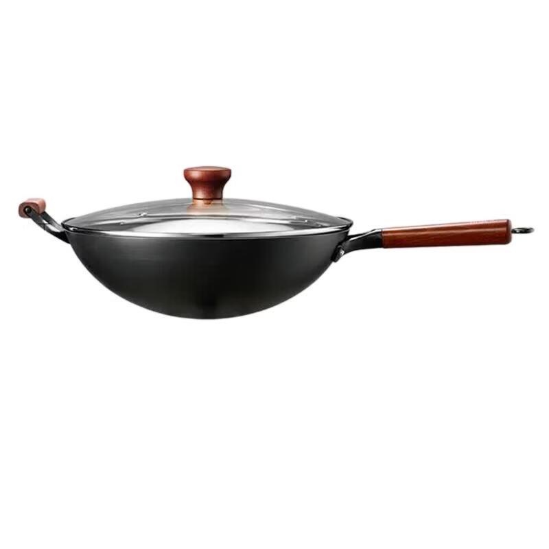 Midea 34cm No-Coating Fine Iron Round Bottom Wok