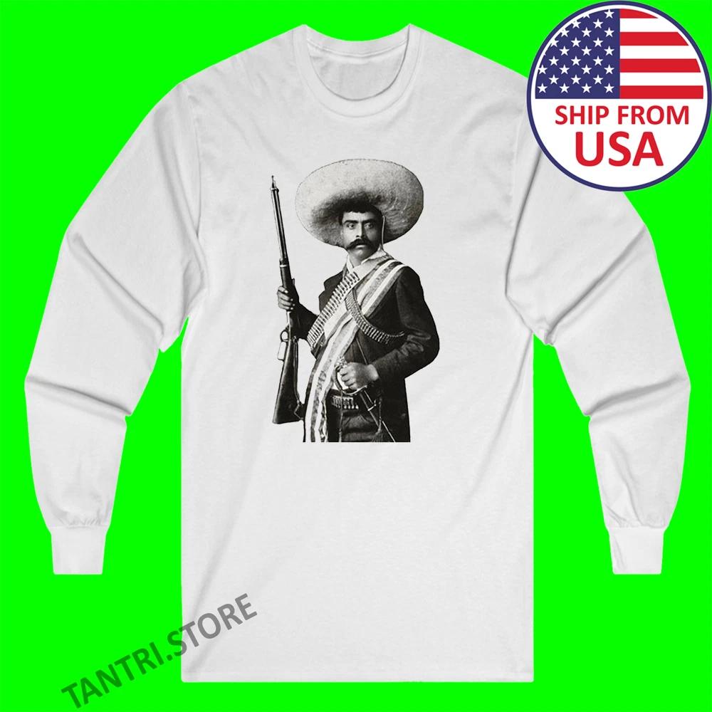 Emiliano Zapata Mexican Revolution Men s White Size S to 2XL M