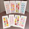 10 Stück/Set Mädchen Niedlich Cartoon Blume Kleine Elastische Haargummis Kinder Pferdeschwanz Haargummi Gummibänder Mode Haaraccessoires Set