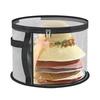Portable Round Transparent Hat Storage Bag with Handle for Travel