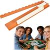 Tortoise Shell Rack & Pusher Set, Tortoise Shell Acrylic Mahjong Rack Set with Fully Detachable Magnetic Pushers, Tortoise Shell Mahjong Racks, 20 Inc