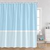 Solid Striped Shower Curtain Pink Yellow Blue Green Pattern Modern Simple Bath Curtains Polyester Cloth Home Bathroom Decoration