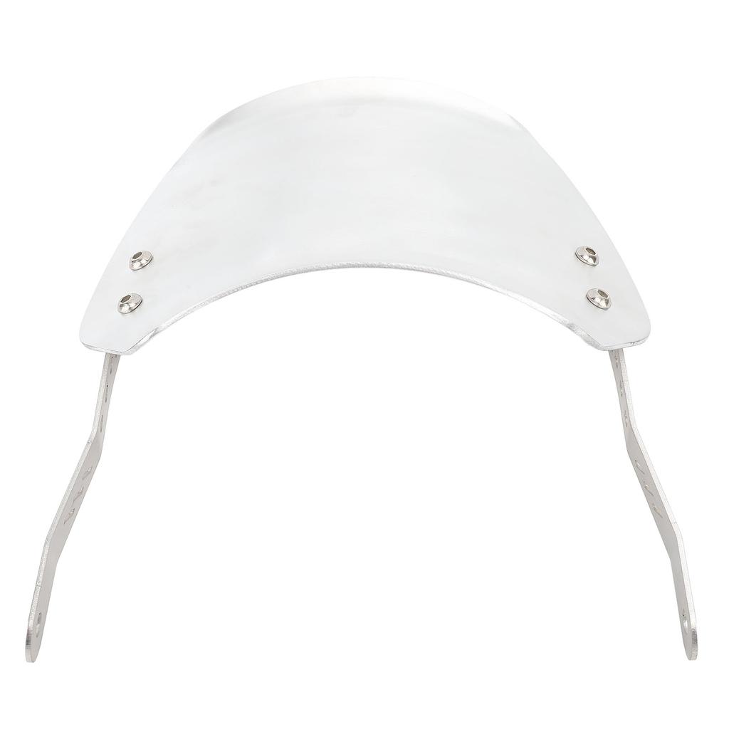 Motorcycle Windshield Aluminum Universal Front Wind Deflector with Mount for 6.5in To 9.45in Round