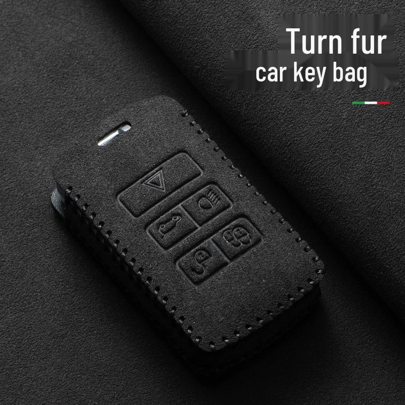 Zamszowe Etui na Kluczyk do Jaguar XE/XFL, F-PACE/XJ, F-TYPE/E-PACE