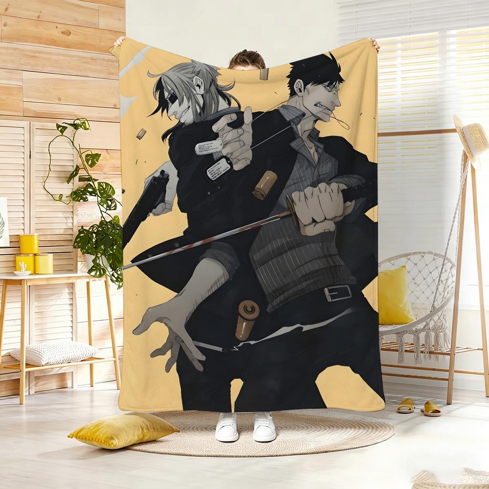 Retro Gangster G-Gangsta Throw Lightweight 240G Flannel Blanket Soft Skin-Friendly For Summer Cooling