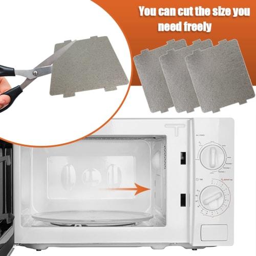 5-Piece Universal Mica Sheet Microwave Oven Repair Parts for Kitchen, Home, Office, and Restaurant Use (4" x 4.7")