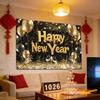 New Years Photo Backdrop 2D Print Golden Balloons Wall Sign 39x59in Wall New Years Decorations 2026 For Graduation Prom Holiday