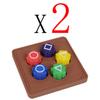 New Folk Game Sets Dice Party Game Props Square Circle Triangle Family Stone Catching Game Props Gonggi Jack Set For Kid