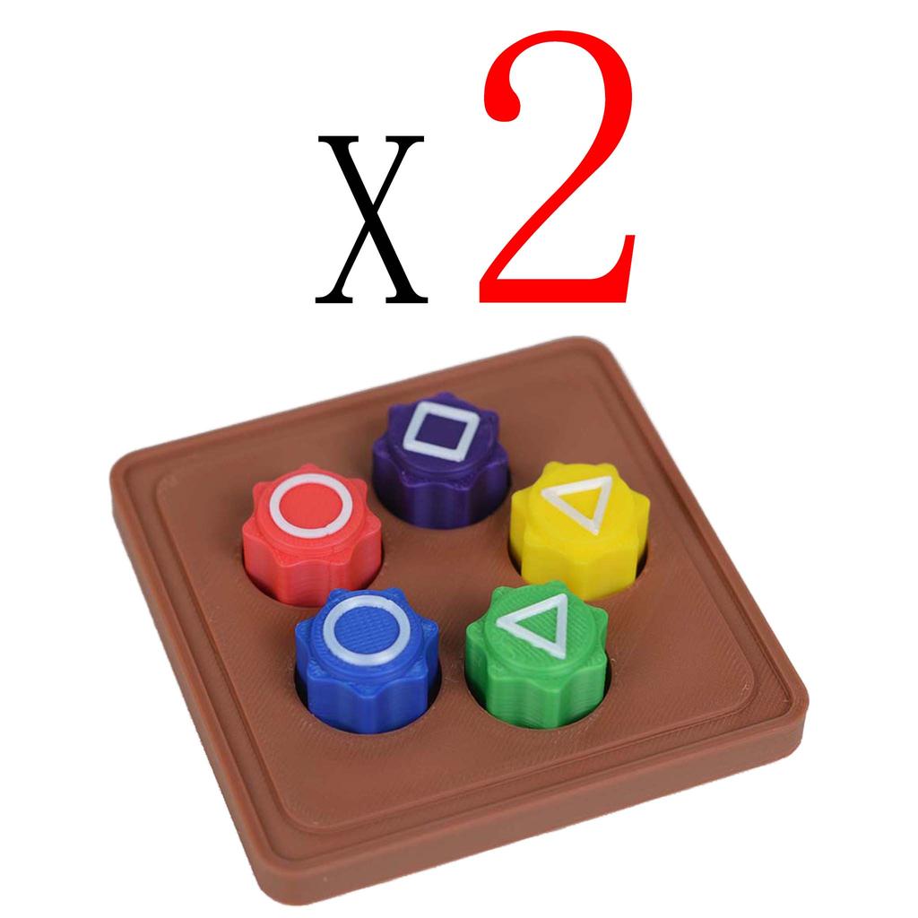 New Folk Game Sets Dice Party Game Props Square Circle Triangle Family Stone Catching Game Props Gonggi Jack Set For Kid