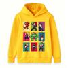 Kids Boys Girls Pullover Hoodie, Cute Superhero Cartoon Printed Long Sleeve Casual Sweatshirt, Comfortable Hooded Top for Daily Wear and Party Gift
