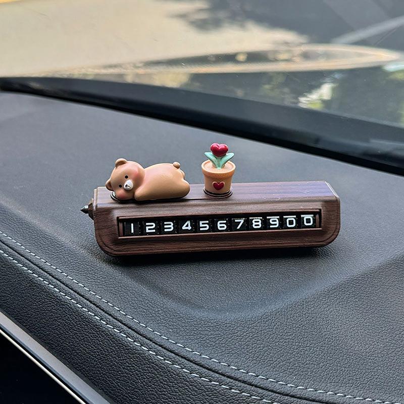 Temporary Parking Permit Car Phone Number Plate Lady Style Free Shipping Automobile Parts And Accessories